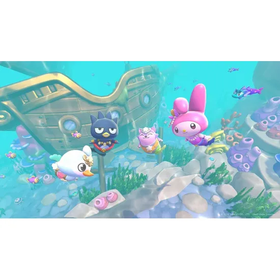 Nintendo Switch 2 game case for Hello Kitty Island Friendship Bundle featuring Hello Kitty and friends in a vibrant island world